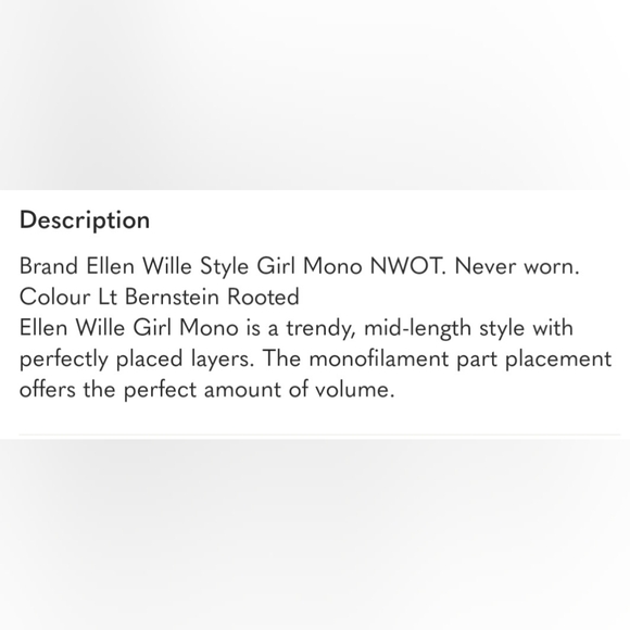 Brand Ellen Wille Style Girl Mono NWOT - Picture 6 of 6